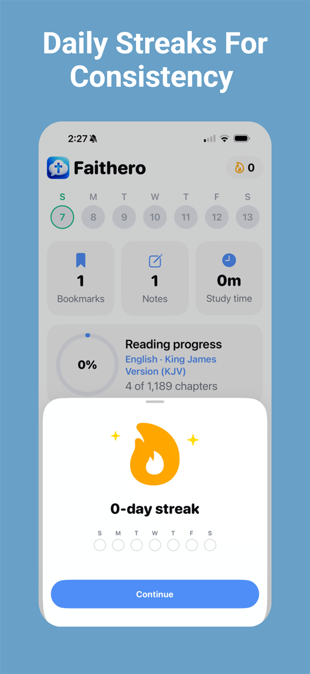 Faithero app screen 6
